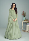 Designer Zeenat Georgette Anarkali Suite Anantexports