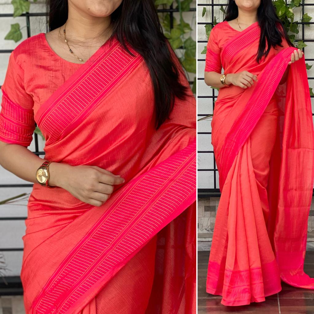 Buy DRASHTIKALA Solid/Plain Bollywood Satin Red Sarees Online @ Best Price  In India | Flipkart.com