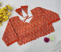 Readymade Pure Ikat Weaving Fabric Blouse Anantexports