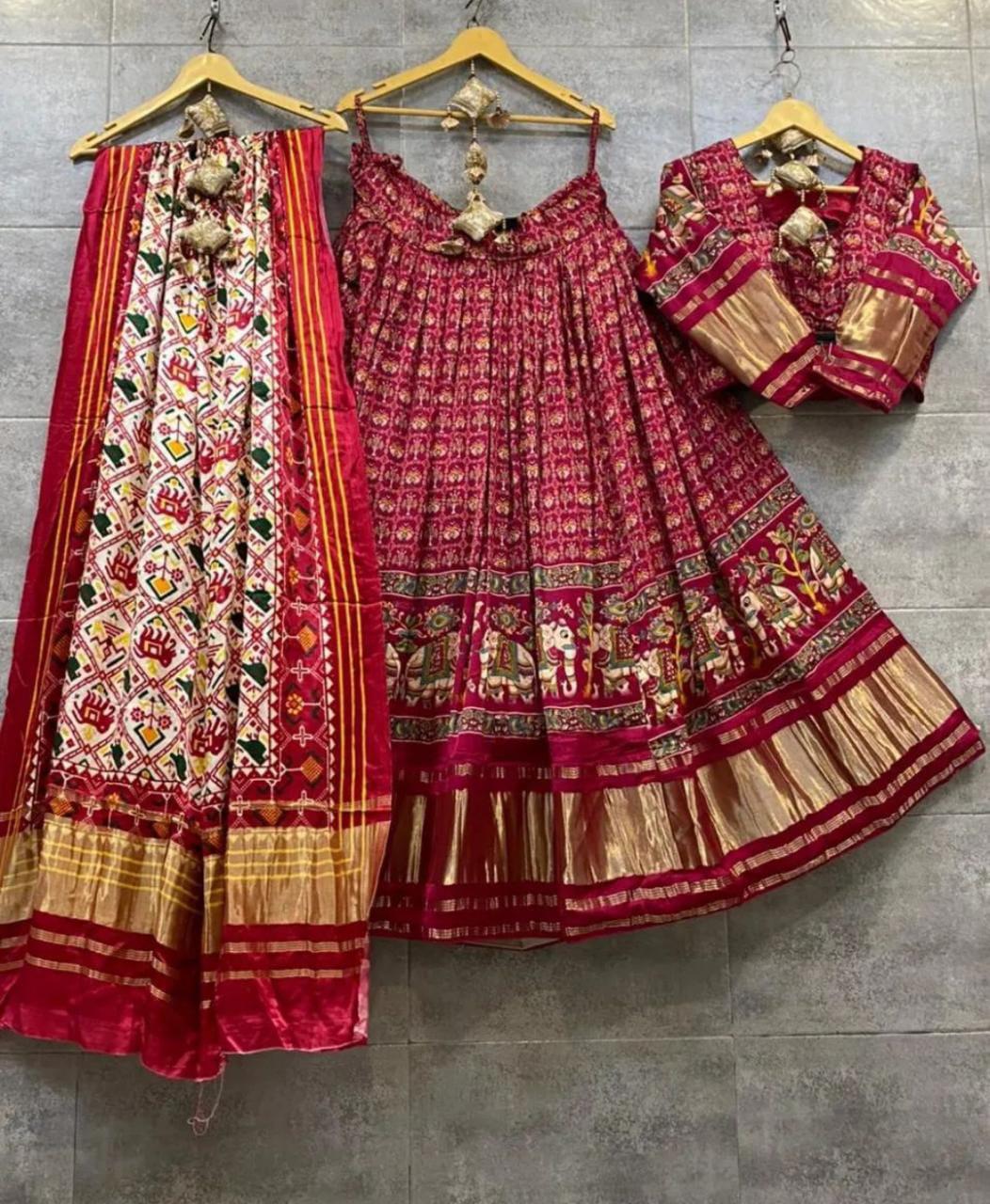 Party Wear Designer Pure Gaji Silk Chaniya Choli Anant Tex Exports Private Limited