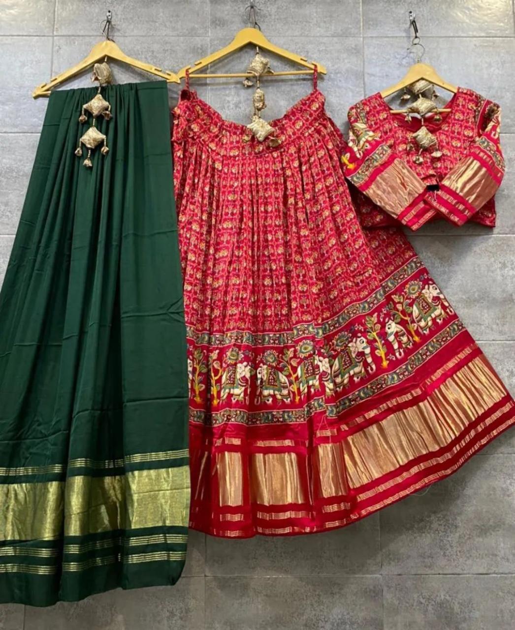 Party Wear Designer Pure Gaji Silk Chaniya Choli Anant Tex Exports Private Limited