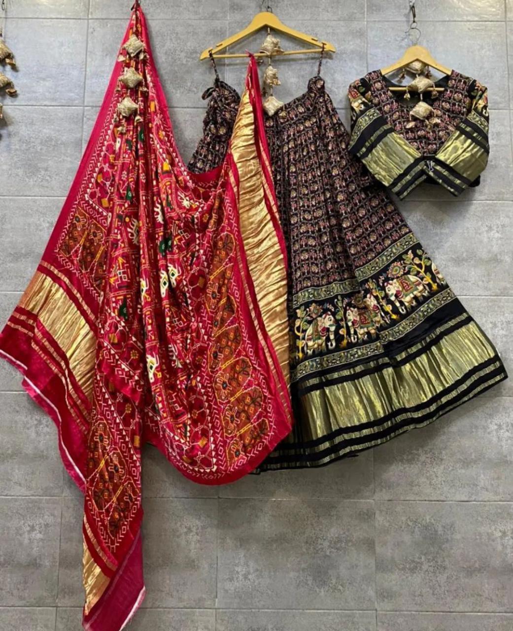 Party Wear Designer Pure Gaji Silk Chaniya Choli Anant Tex Exports Private Limited