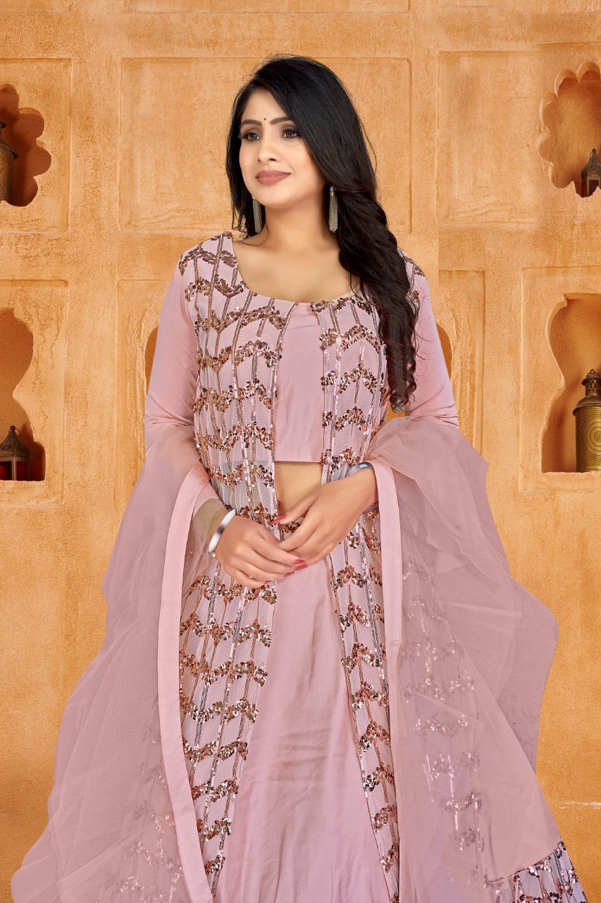 Round Party Wear Designer Ruffle Silk Lehenga Choli, Size: M-xxl at Rs 4000  in Surat