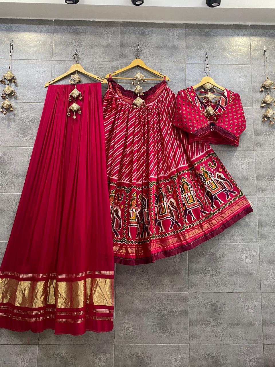 Party Wear Designer Pure Crape Silk Lehenga with Gaji Silk Duppta Anant Tex Exports Private Limited