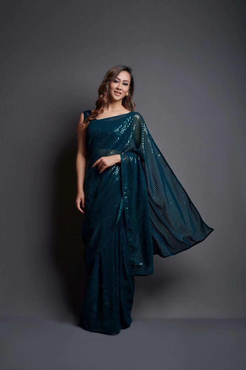 Wedding Designer Squence Saree Anant Tex Exports Private Limited