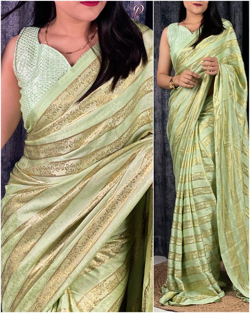 Party Wear Designer Viscose Satin Saree Anant Tex Exports Private Limited