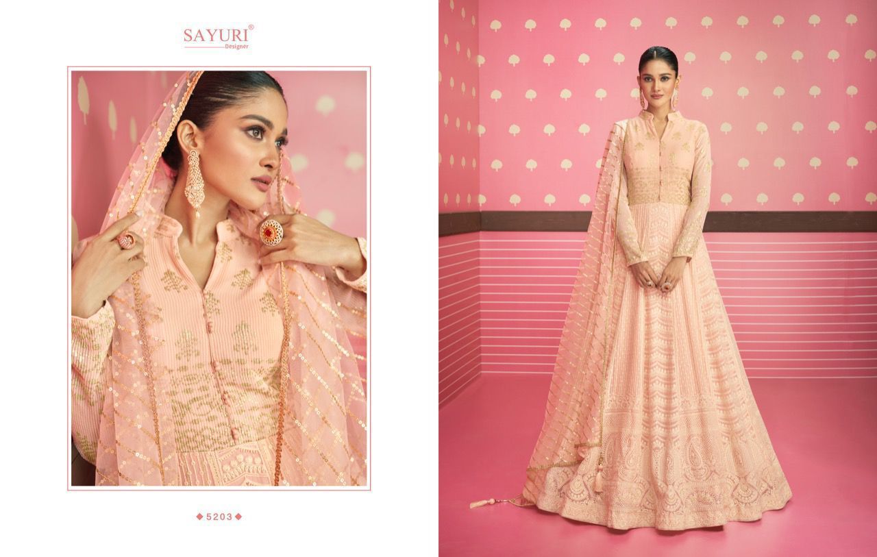 SAYURI SAFEENA 5201 SERIES ANARKALI SUITE Anant Tex Exports Private Limited