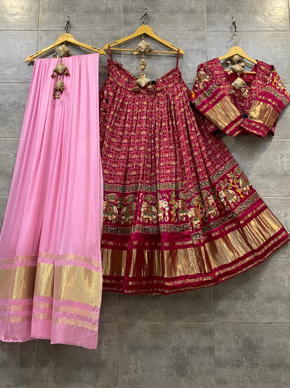 Pure Gaji Silk Lahenga Choli Anantexports