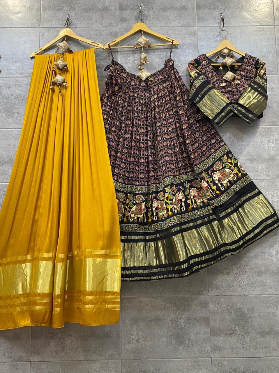 Pure Gaji Silk Lahenga Choli Anantexports