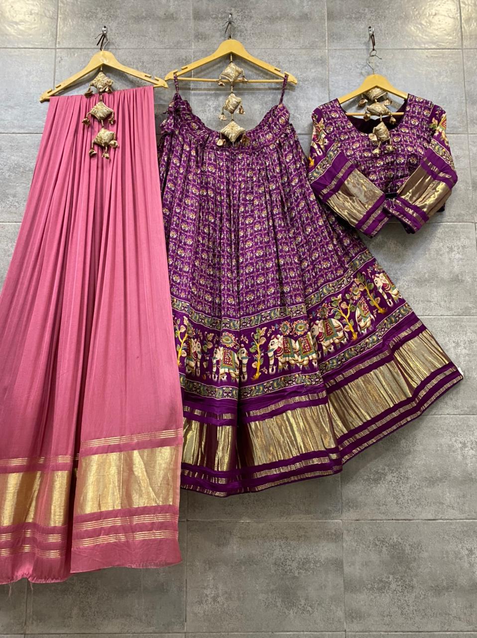 Pure Gaji Silk Lahenga Choli Anantexports