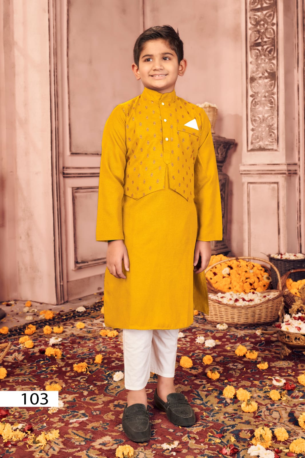 Kids Boy Kurta Pajama with Koti Anantexports