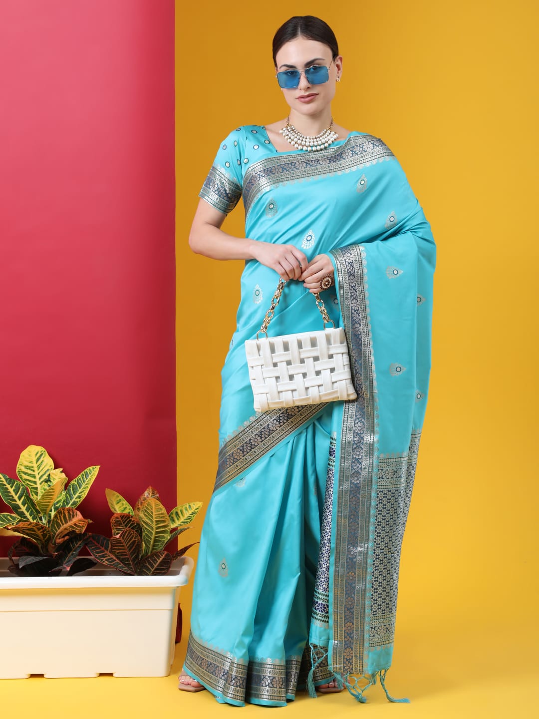 Banarasi soft silk saree Anant Tex Exports Private Limited