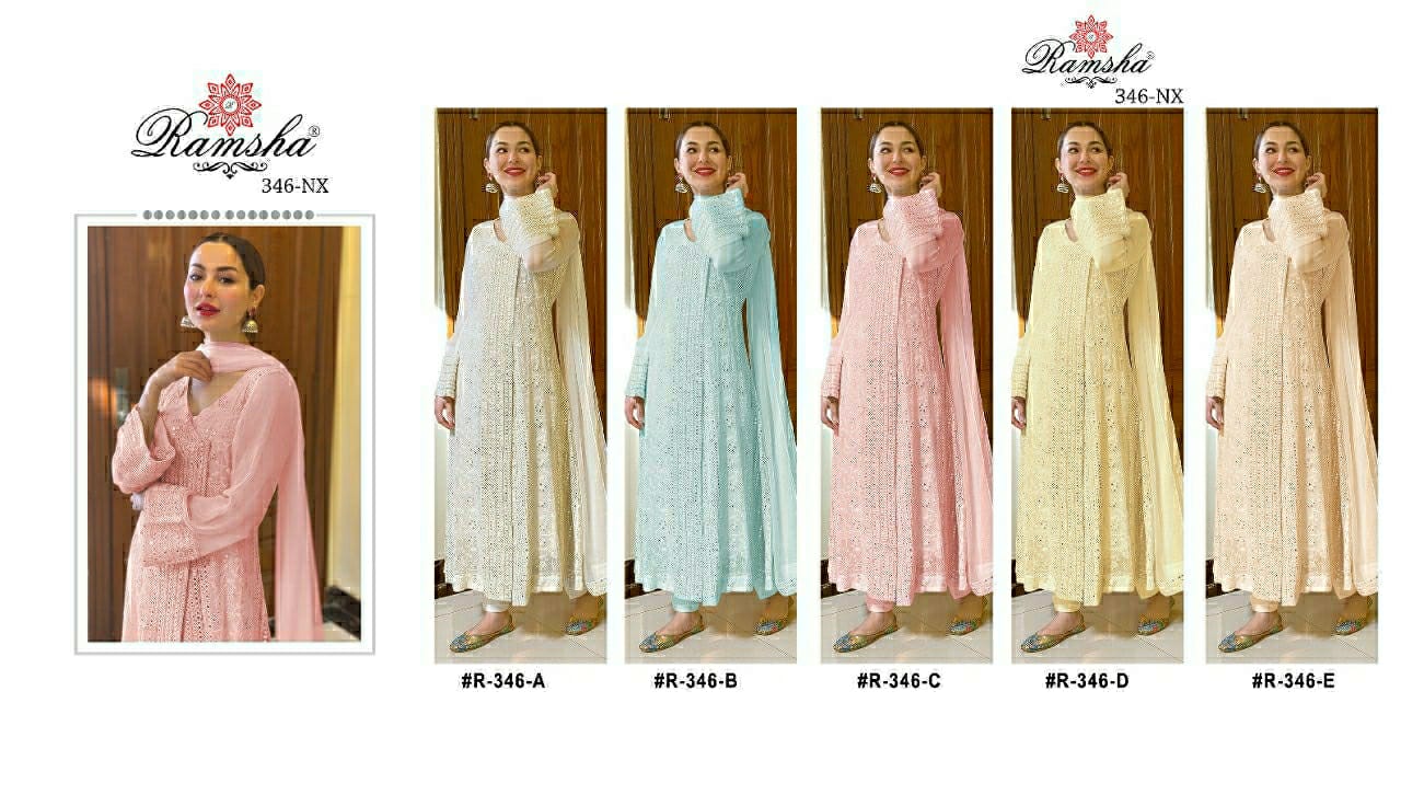 Party Wear Designer Pakistani Suite RAMSHA R-346 Anantexports