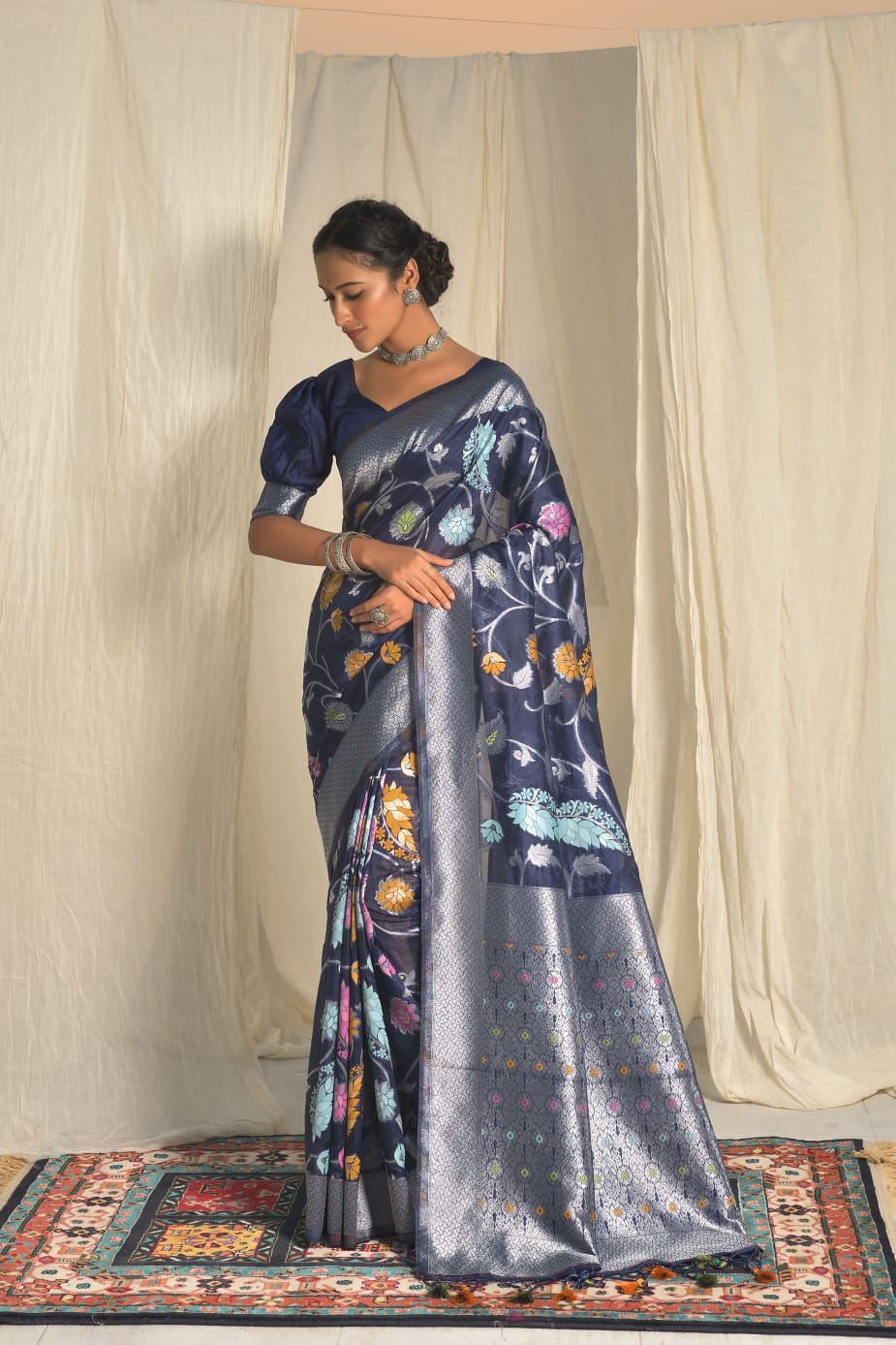 Soft Orgenza silk Saree Anant Tex Exports Private Limited