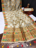 Tussar Zari And Meena Weaves Saree Anant Tex Exports Private Limited