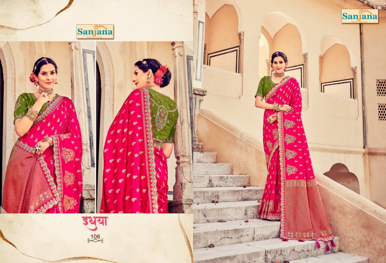 GAJRAJ SANJANA RAW SILK SAREE Anant Tex Exports Private Limited