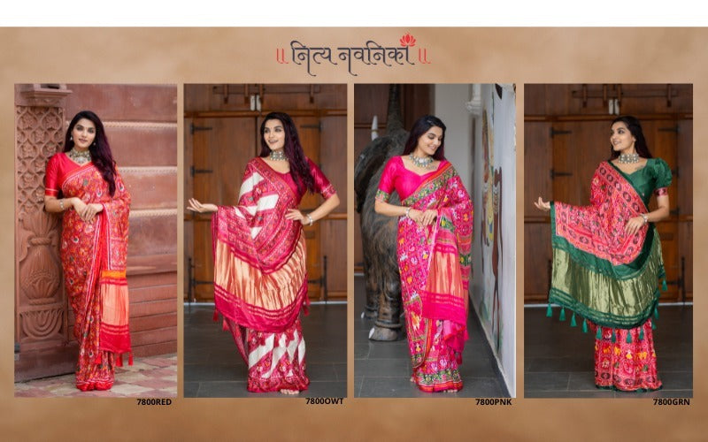 Traditional Indian style saree Gaji Silk Saree Anant Tex Exports Private Limited