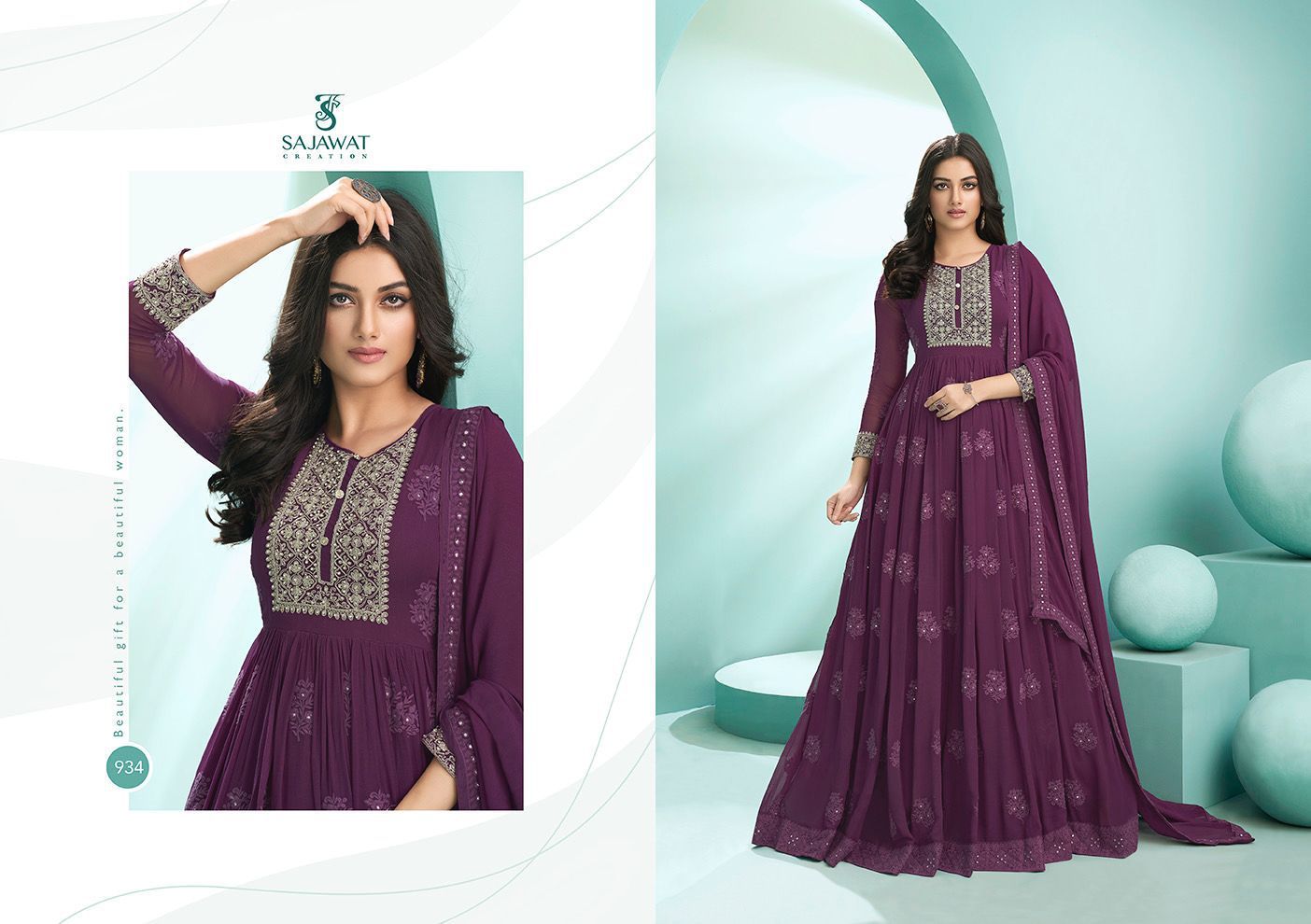 Readymade Suite Sajawat Creation Kalpi 931-936 Series Anant Tex Exports Private Limited