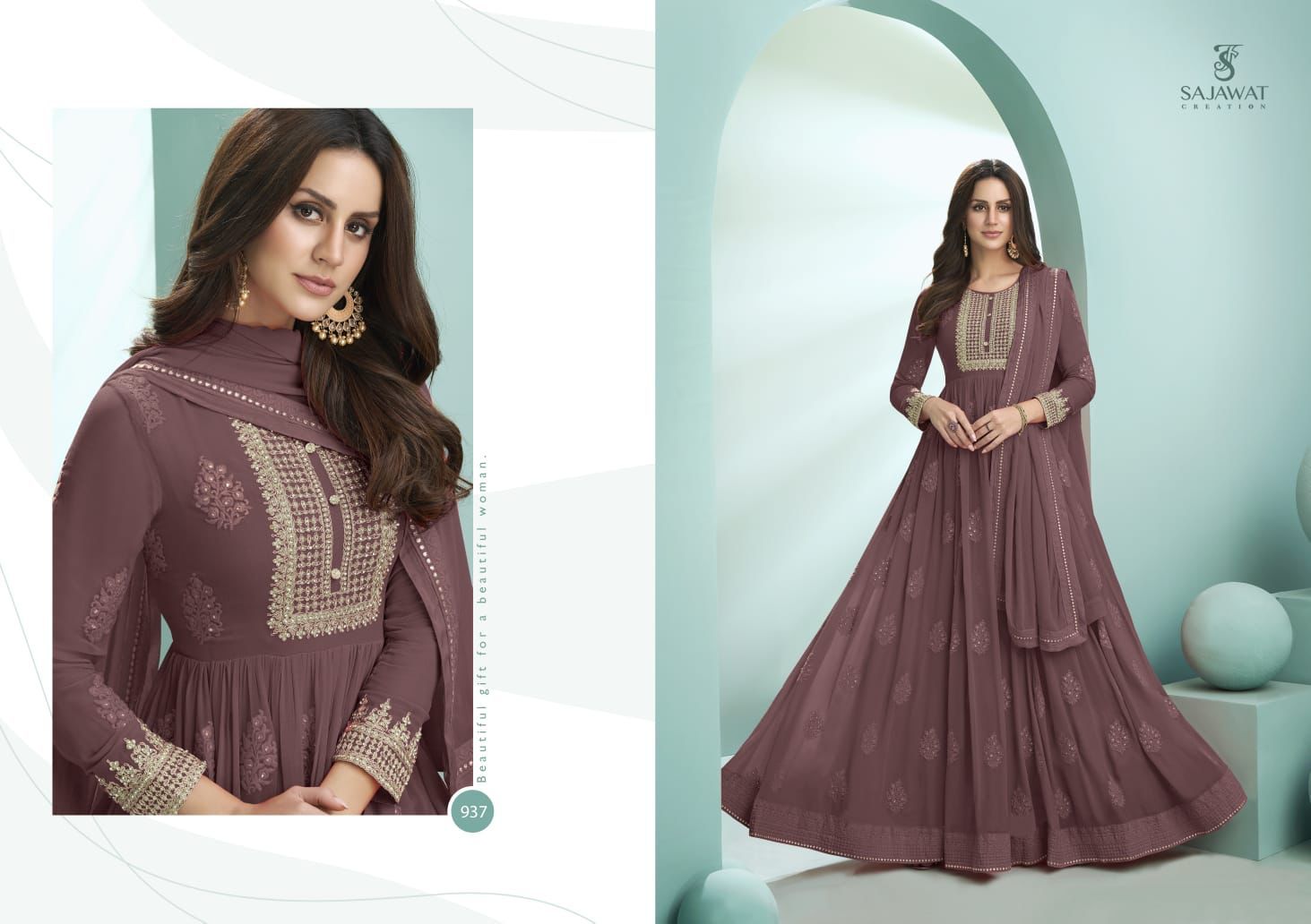 Readymade Suite Sajawat Creation Kalpi 931-936 Series Anant Tex Exports Private Limited