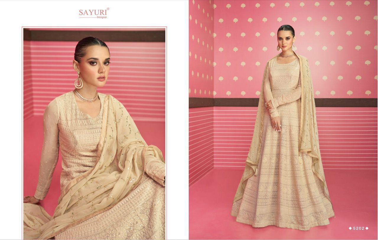 SAYURI SAFEENA 5201 SERIES ANARKALI SUITE Anant Tex Exports Private Limited