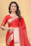 Pure Suprima Organza Silk Saree With Pompom+Sequence Anant Tex Exports Private Limited