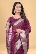 Pure Suprima Organza Silk Saree With Pompom+Sequence Anant Tex Exports Private Limited