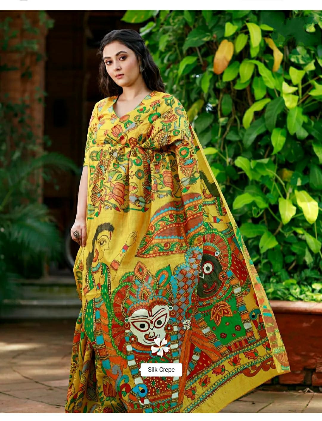 Party Wear Kalamkari Digital Print Saree Anant Tex Exports Private Limited