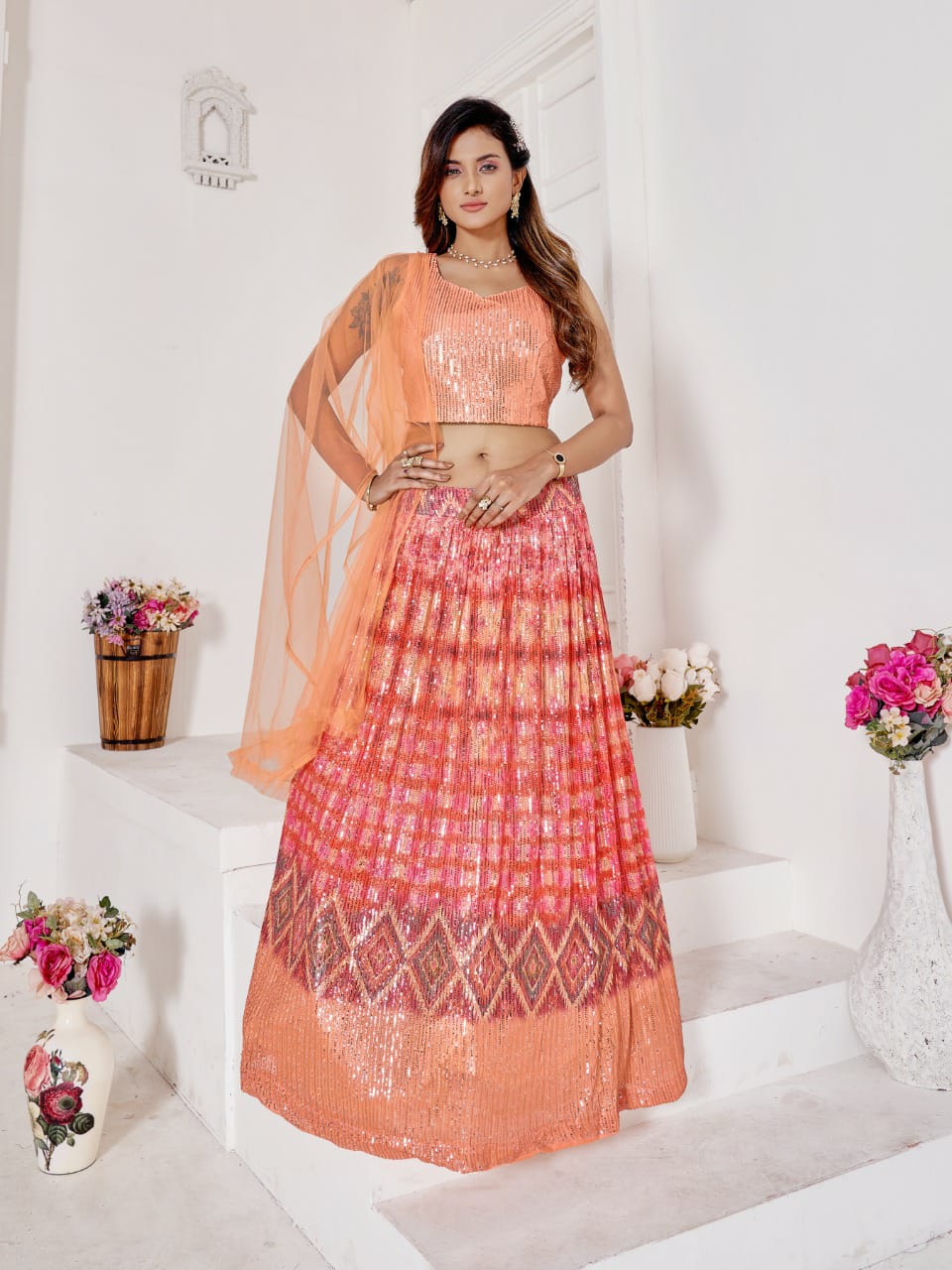 Wedding Exclusive Newly Crop Top Lehenga Anant Tex Exports Private Limited