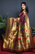 Party wear Paithani Pure Silk Handloom Saree Anant Tex Exports Private Limited