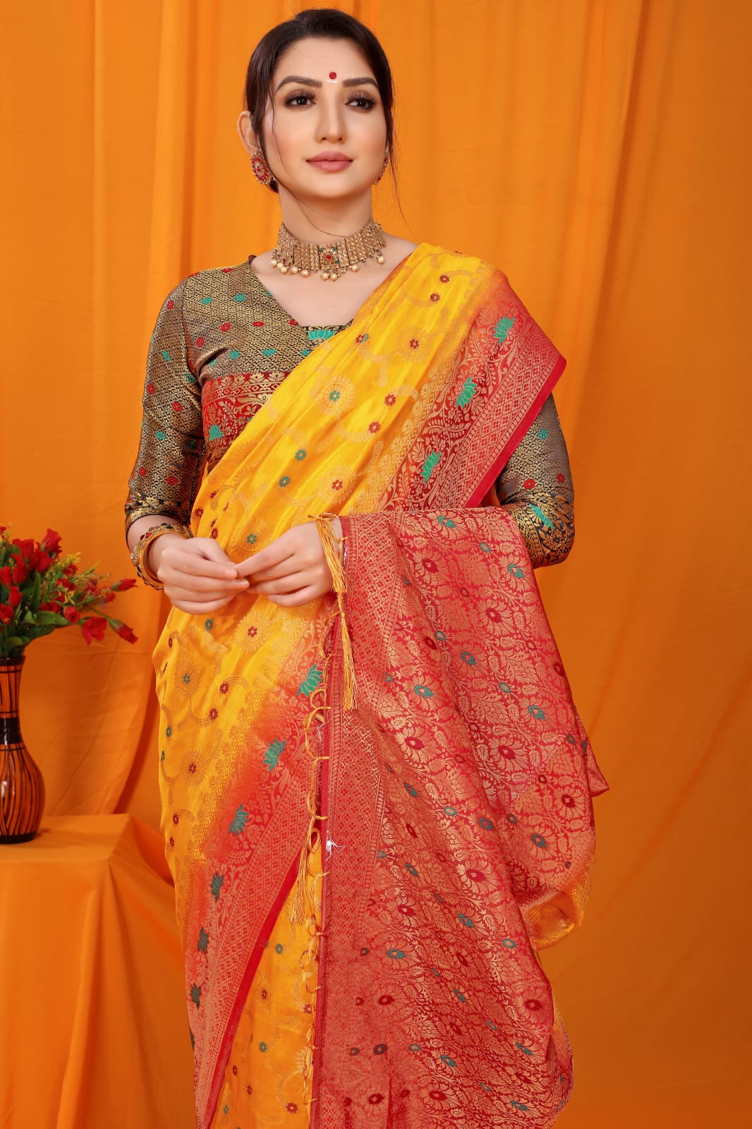 Party Wear Soft Banarasi Balatan Silk Saree Anant Tex Exports Private Limited