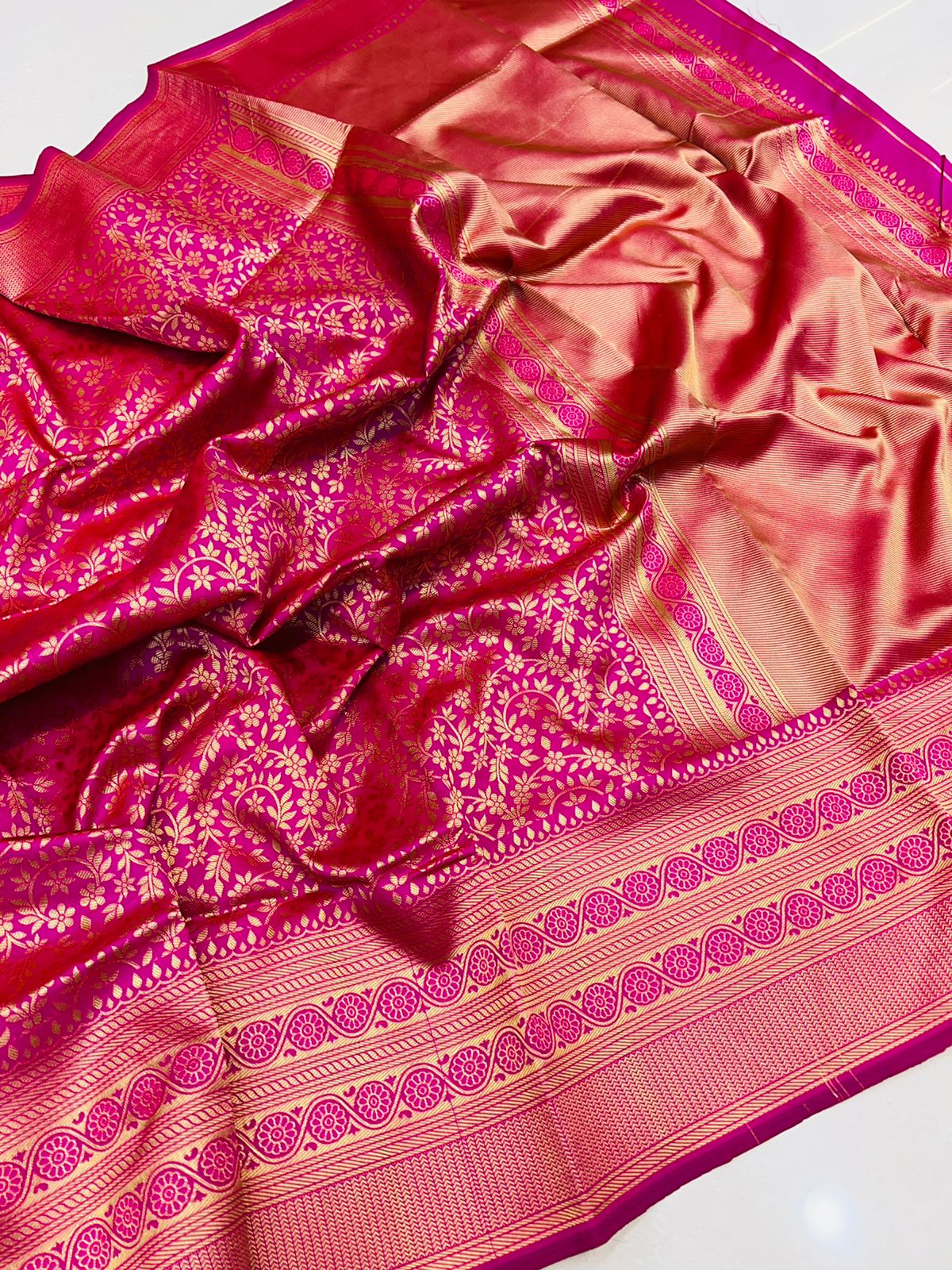 Party Wear Soft Lichi Silk Saree Anant Tex Exports Private Limited