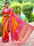 Swayamvar Pure Bandhej Silk Saree Anant Tex Exports Private Limited