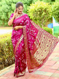 Swayamvar Pure Bandhej Silk Saree Anant Tex Exports Private Limited