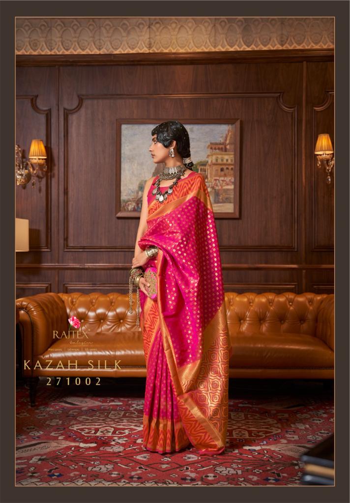 RAJTEX KAZAH SILK IKKAT BORDER SAREE Anant Tex Exports Private Limited