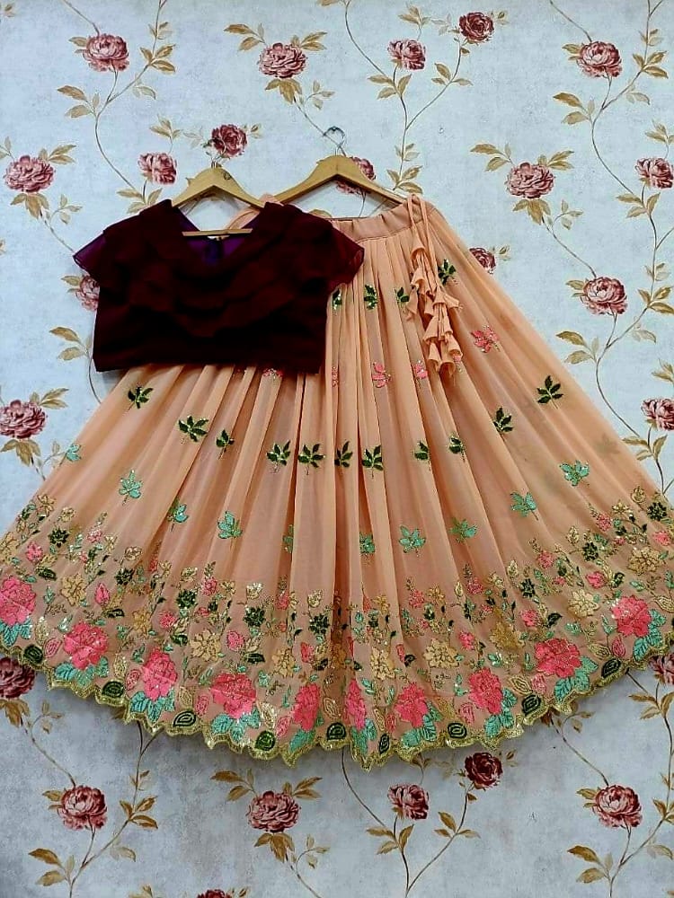 SequenceCrop Top Lehenga Anant Tex Exports Private Limited