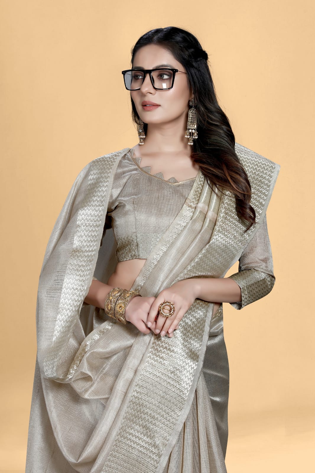 Khadi saree price best sale