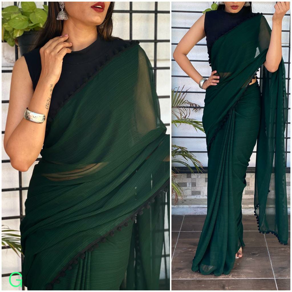 Stylish Georgette Saree Anant Tex Exports Private Limited