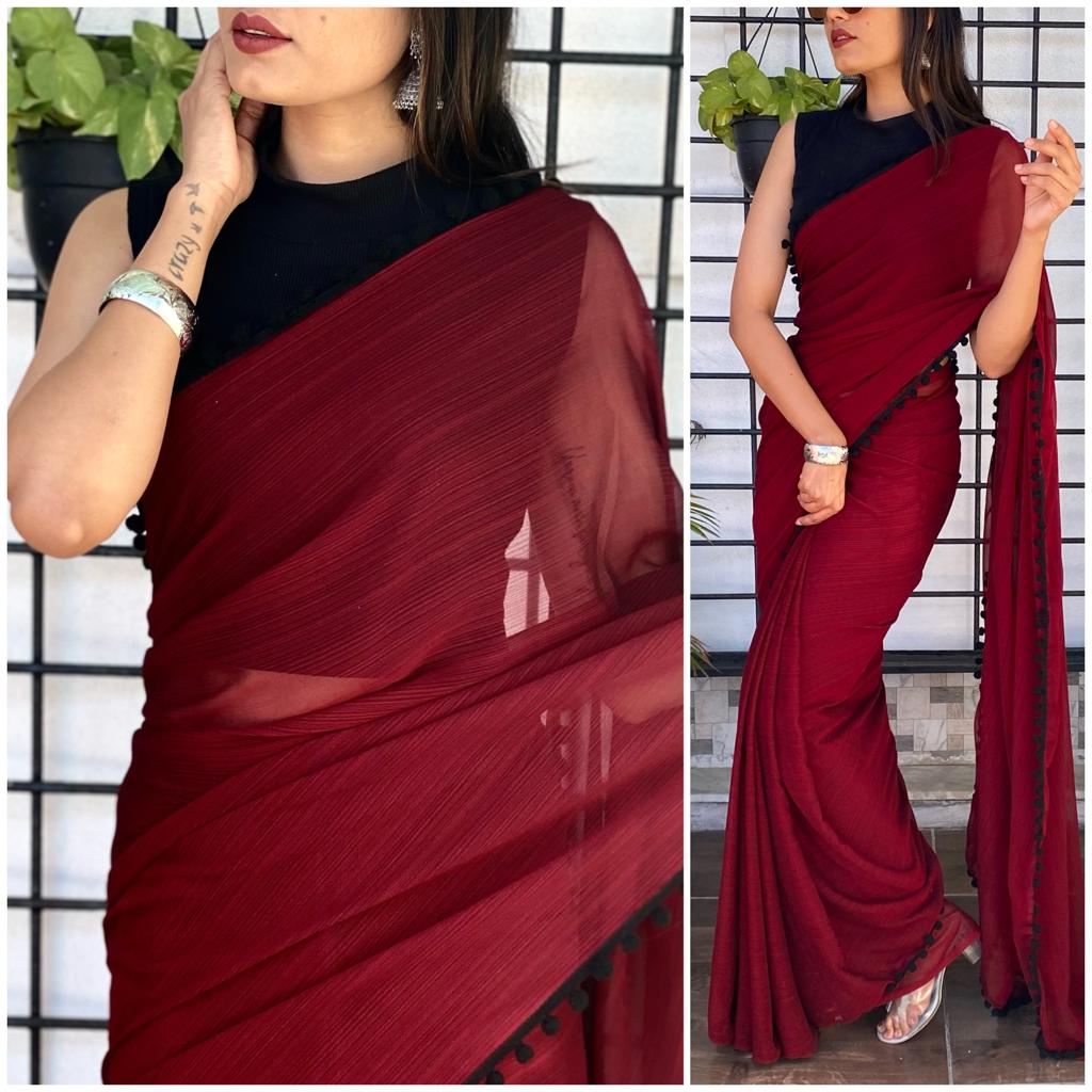 Stylish Georgette Saree Anant Tex Exports Private Limited