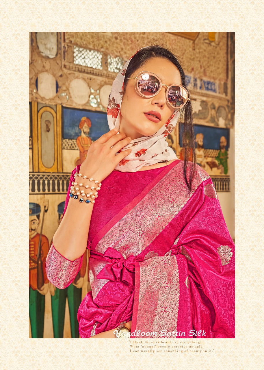 Rajpath Alberry Sattin Festive Wear Weaving Saree Collection Anant Tex Exports Private Limited