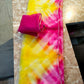 Traditional Shibori Print Organza Saree Anant Tex Exports Private Limited