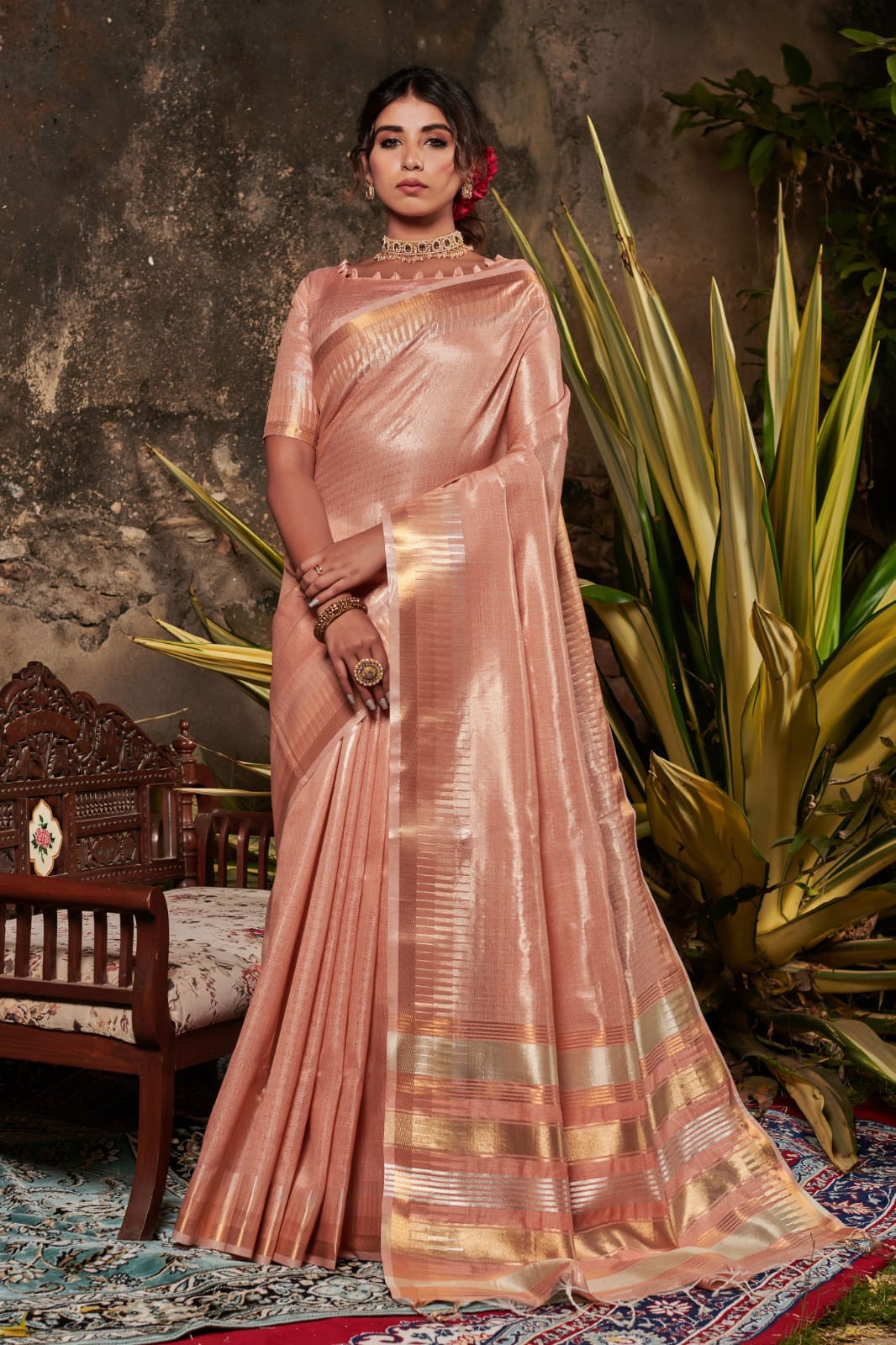 Soft Linen Tissue Silk Saree Anant Tex Exports Private Limited