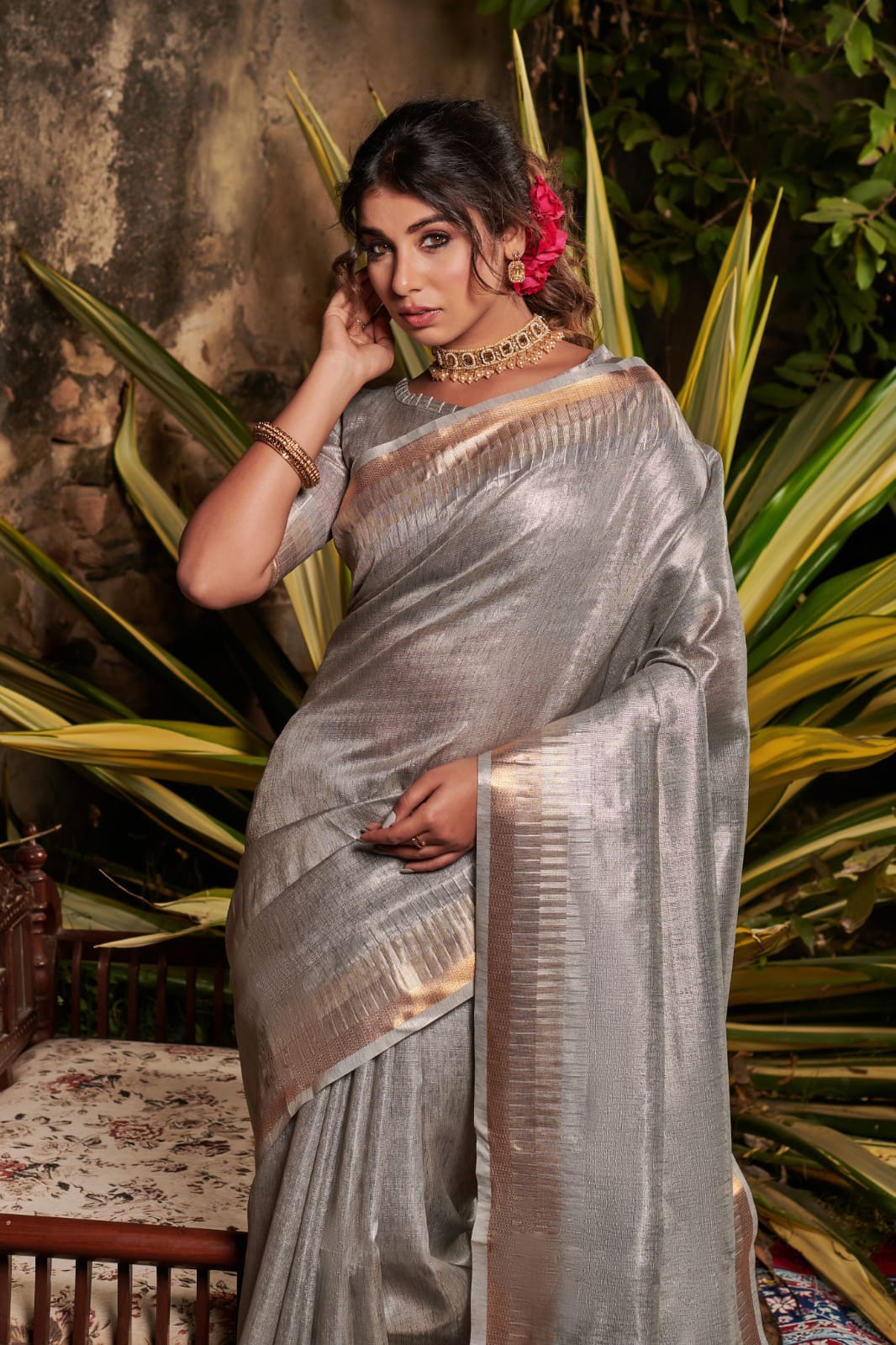 Tissue Silk Saree – Monamaar