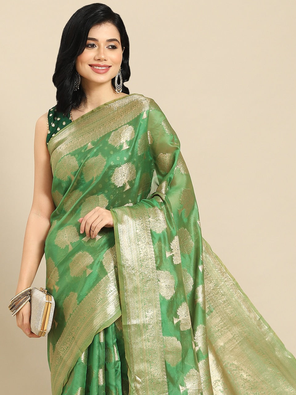 MAJI ORGANZA FESTIVE WEAR SAREE Anant Tex Exports Private Limited