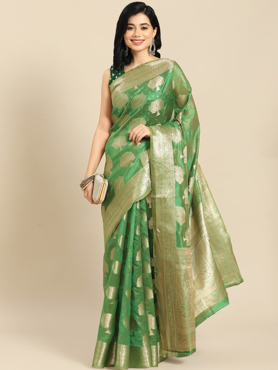 MAJI ORGANZA FESTIVE WEAR SAREE Anant Tex Exports Private Limited