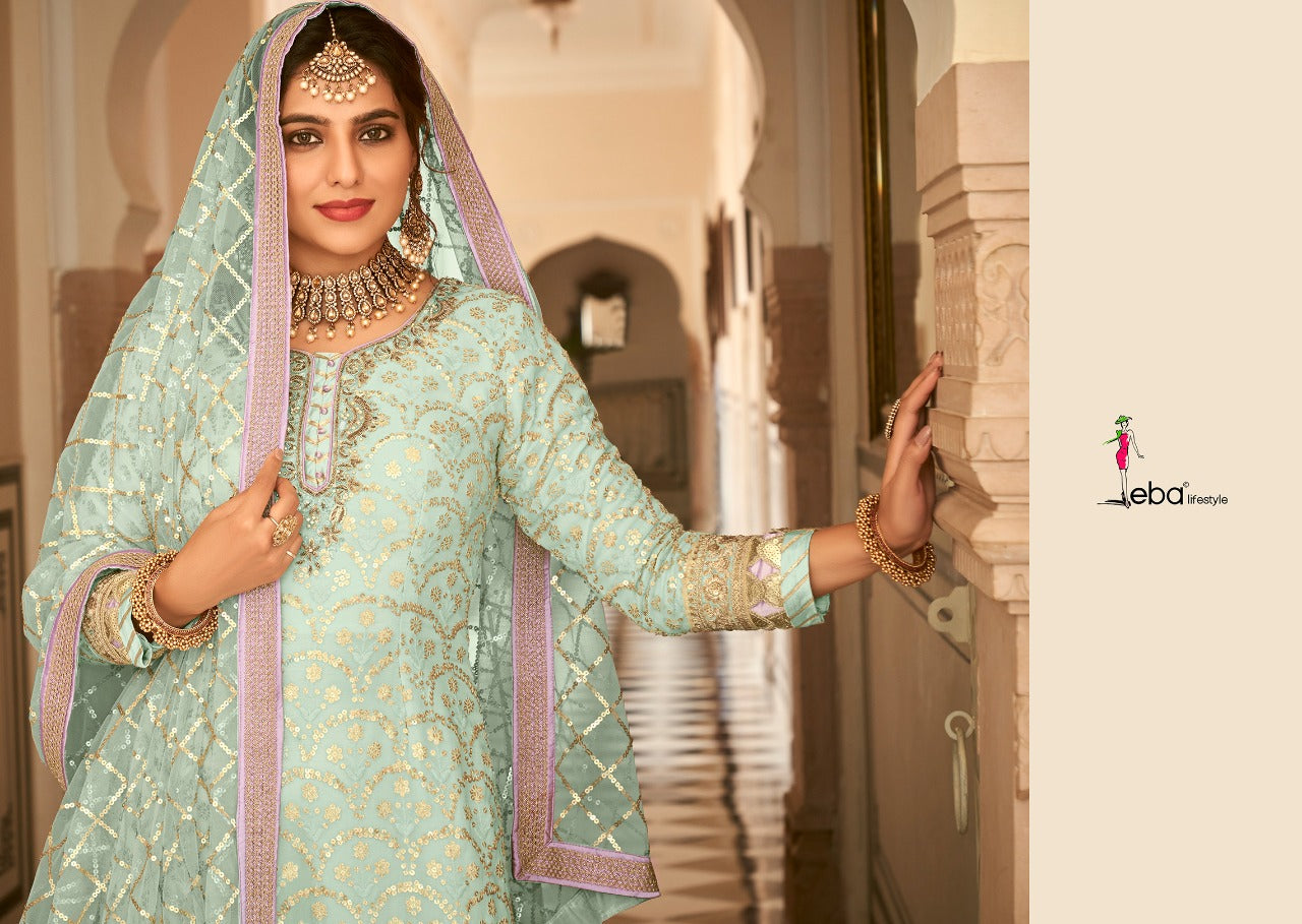 Eba Lifestyle Armani Vol 3 Designer Palazzo Style Ladies Wear Collection Anant Tex Exports Private Limited