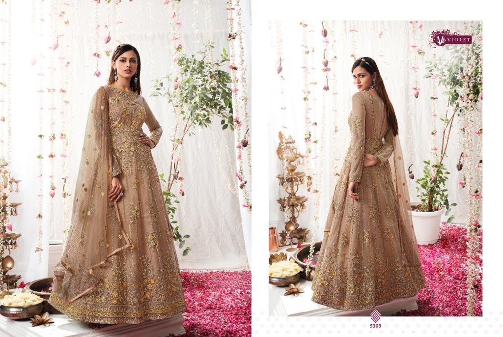 Light Gray Designer Embroidered Lehenga Style Anarkali Suit | Saira's  Boutique