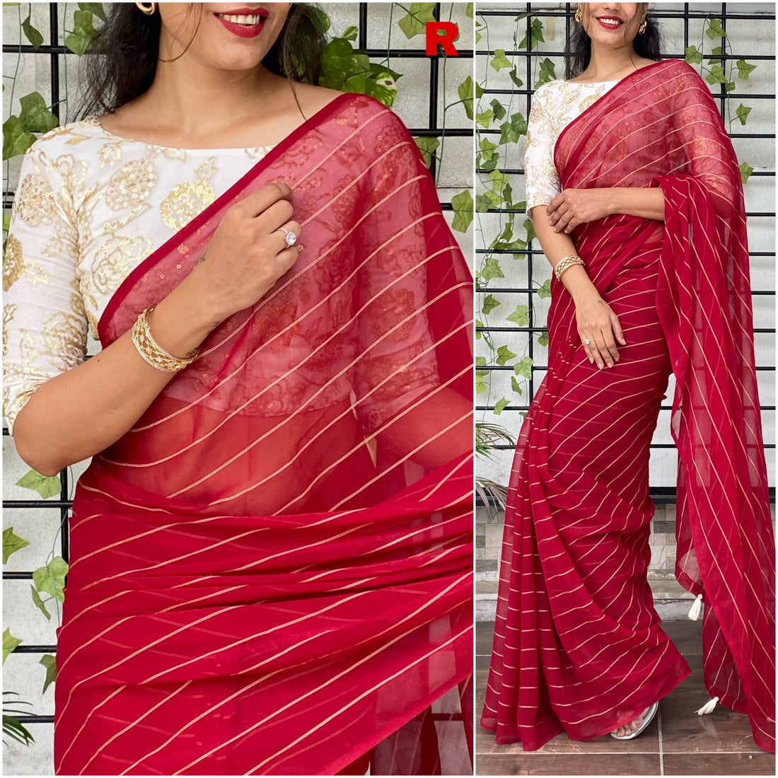 Prisha Georgette Saree Anant Tex Exports Private Limited