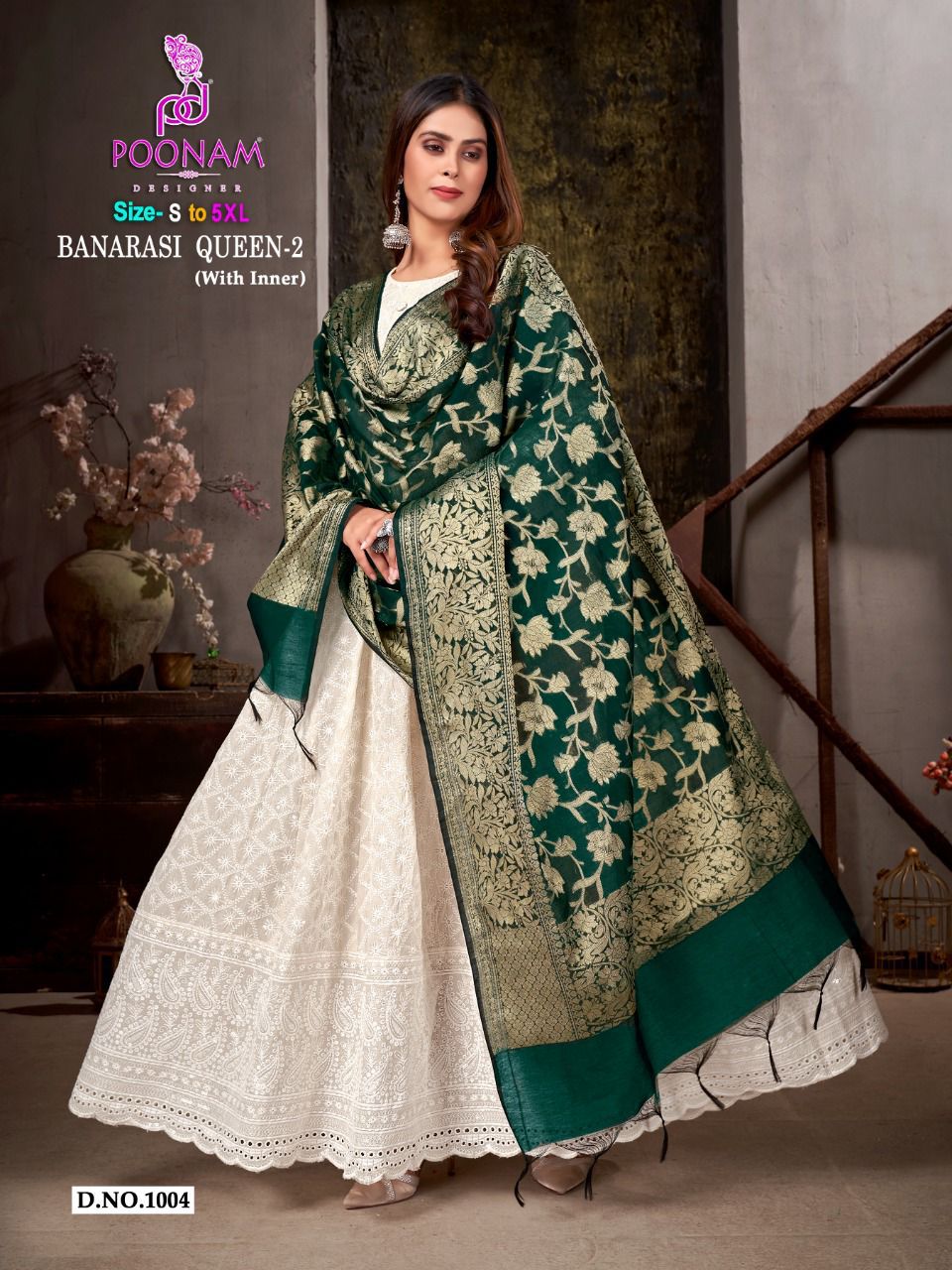 Banarasi designer gown hotsell