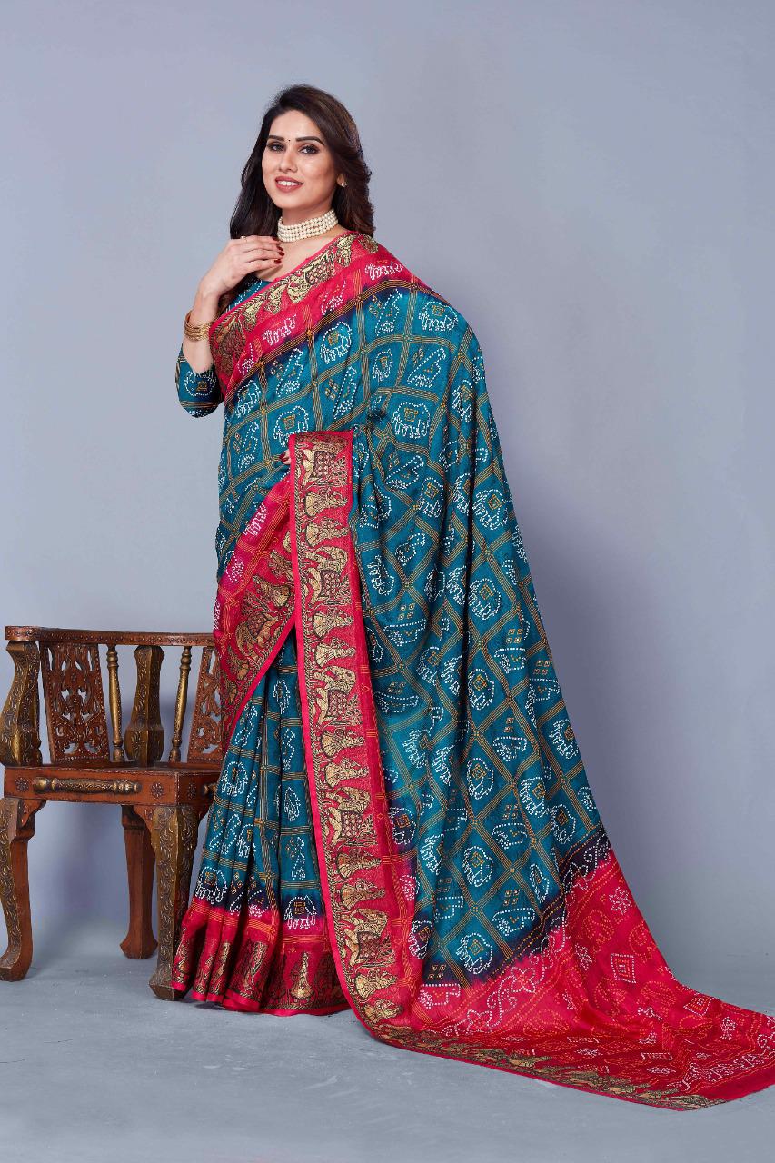 Patola Style Bandhani Saree Anant Tex Exports Private Limited