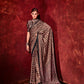 Designer Beautiful Ajrakh Satin Saree Anant Tex Exports Private Limited